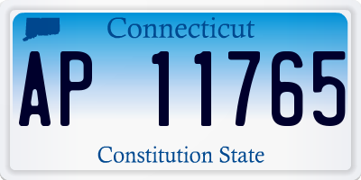 CT license plate AP11765