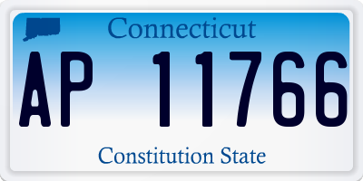 CT license plate AP11766