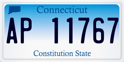 CT license plate AP11767