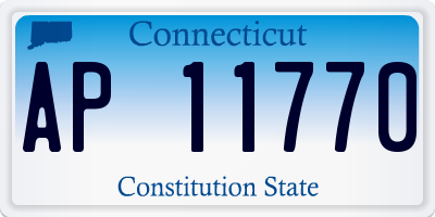 CT license plate AP11770