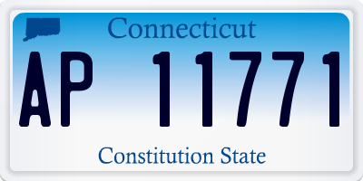 CT license plate AP11771