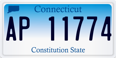 CT license plate AP11774