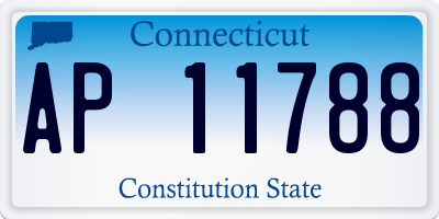 CT license plate AP11788