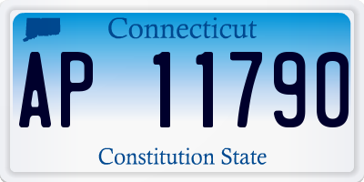 CT license plate AP11790