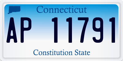 CT license plate AP11791
