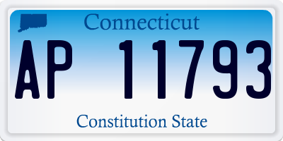 CT license plate AP11793