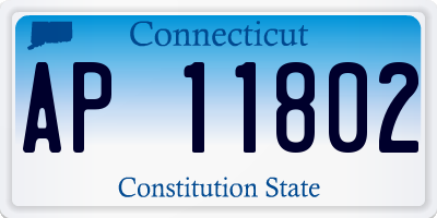 CT license plate AP11802
