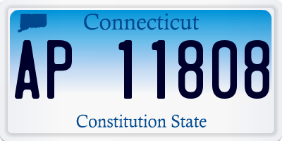CT license plate AP11808