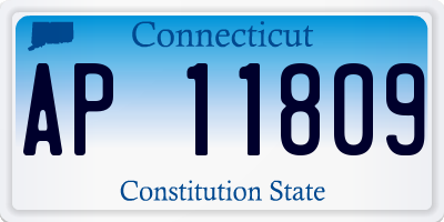 CT license plate AP11809
