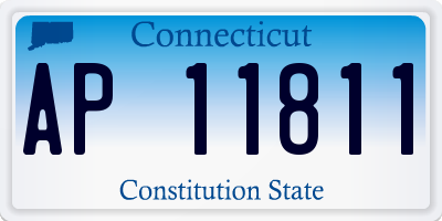 CT license plate AP11811