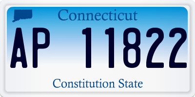CT license plate AP11822