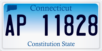 CT license plate AP11828