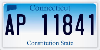 CT license plate AP11841