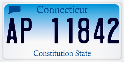 CT license plate AP11842