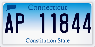 CT license plate AP11844