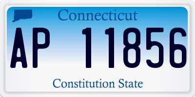 CT license plate AP11856