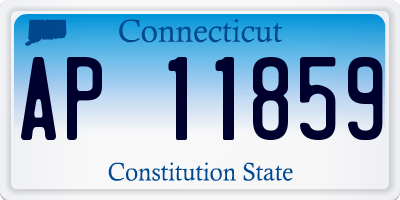 CT license plate AP11859