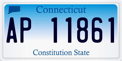 CT license plate AP11861