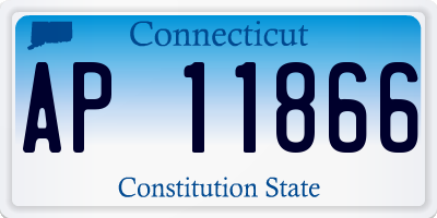 CT license plate AP11866