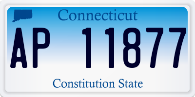 CT license plate AP11877