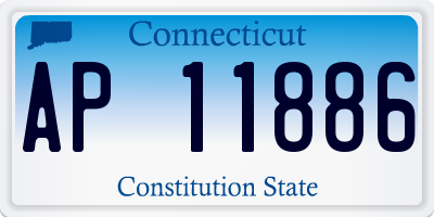 CT license plate AP11886