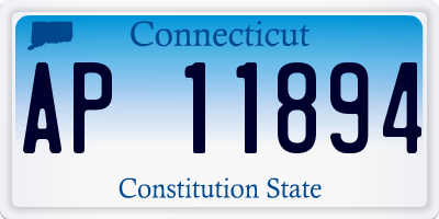 CT license plate AP11894