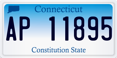 CT license plate AP11895