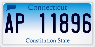 CT license plate AP11896