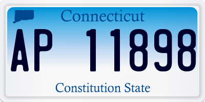 CT license plate AP11898