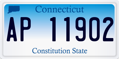 CT license plate AP11902