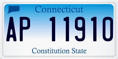 CT license plate AP11910