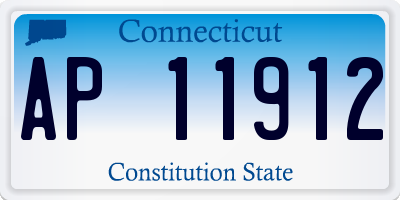 CT license plate AP11912