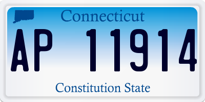 CT license plate AP11914