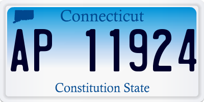 CT license plate AP11924