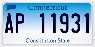 CT license plate AP11931