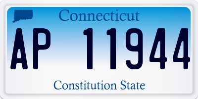 CT license plate AP11944