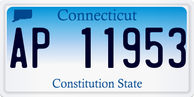 CT license plate AP11953