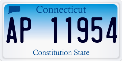 CT license plate AP11954