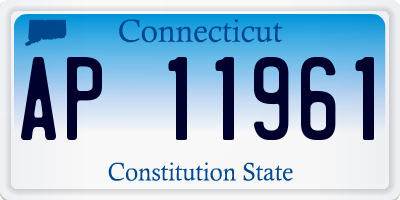 CT license plate AP11961