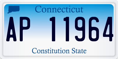 CT license plate AP11964