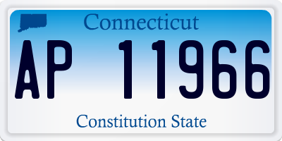 CT license plate AP11966