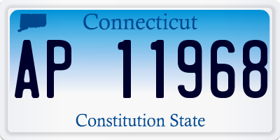 CT license plate AP11968