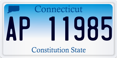 CT license plate AP11985