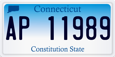 CT license plate AP11989