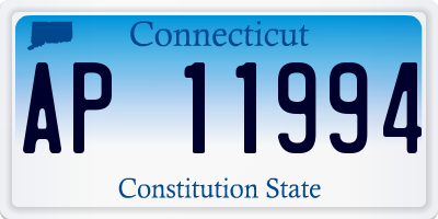 CT license plate AP11994