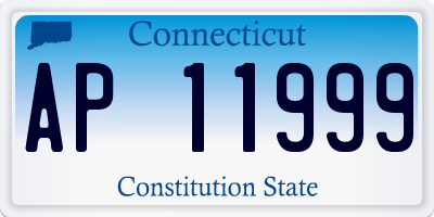 CT license plate AP11999