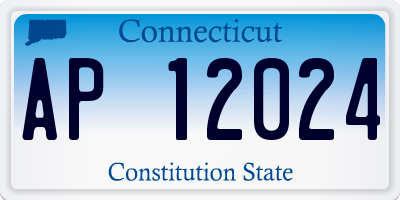 CT license plate AP12024