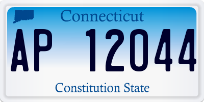 CT license plate AP12044