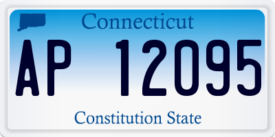 CT license plate AP12095