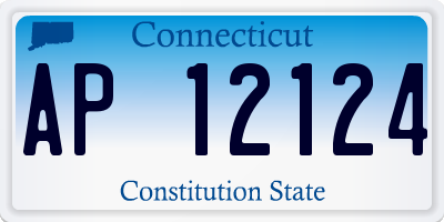 CT license plate AP12124